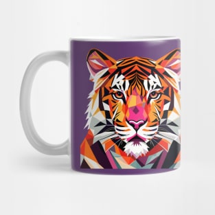 Polygon of lion monster in cartoon Mug